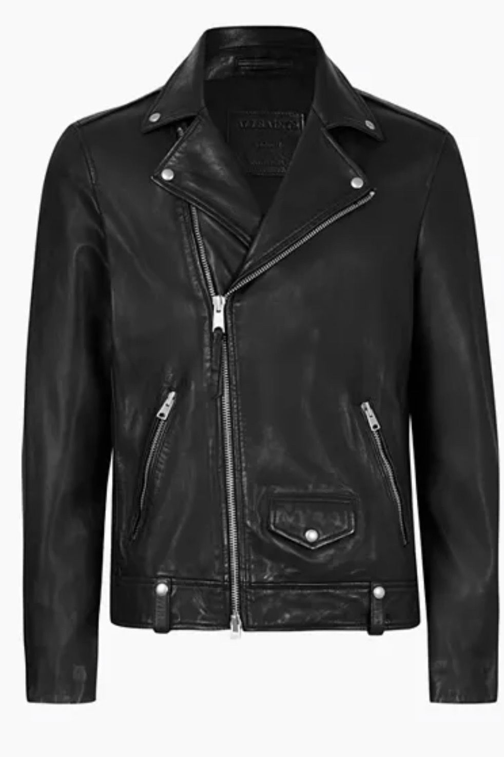 Men’s Allsaints Milo Leather Biker Jacket