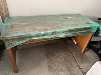 Staging Furniture Office Desk. Hardwood