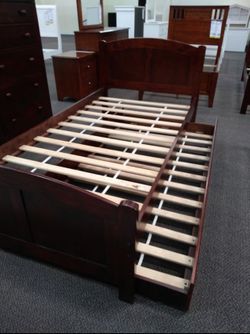 Twin bed with Trundle on sale only at elegant Furniture 📦🎈🛏