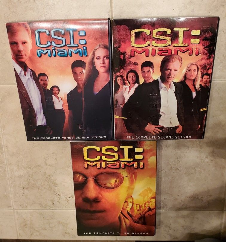 CSI Miami DVD Seasons 1, 2 & 3