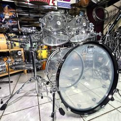 Dw Acrylic Shells Complete Drum Set  !! $1900 Or Best Offer !!