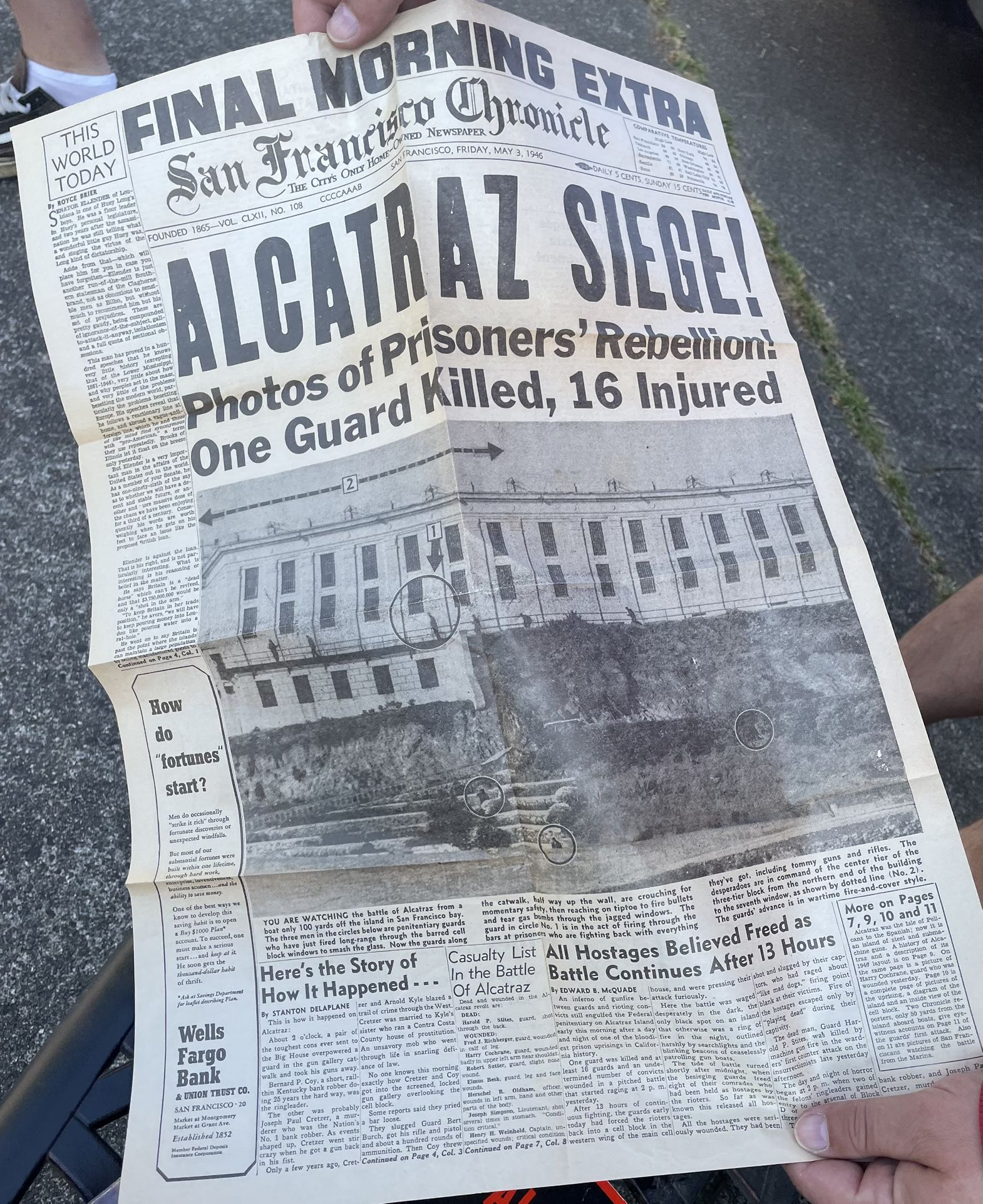Alcatraz Books And Newspaper