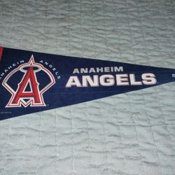 VTG 2002 MLB ANAHEIM ANGELS BASEBALL WINCRAFT FELT PENNANT EDITION #8 EUC