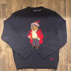 Polo Ralph Lauren Men's Polo Bear Cotton-Cashmere Sweater Size Medium