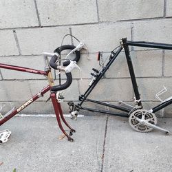 Schwinn And Nishiki Bike Frame With Parts