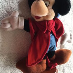 Vintage Disney Fantasia Mickey Mouse  Plush 
