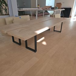 White Oak Table/ Bench