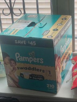 Size 1 210 diapers brand new in box