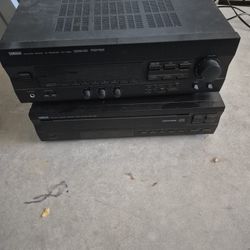 Yamaha Receiver And CD Player