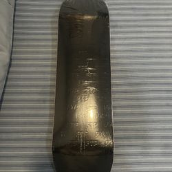 FTP EMBOSSED BLACK SKATEBOARD SIZE 8.5