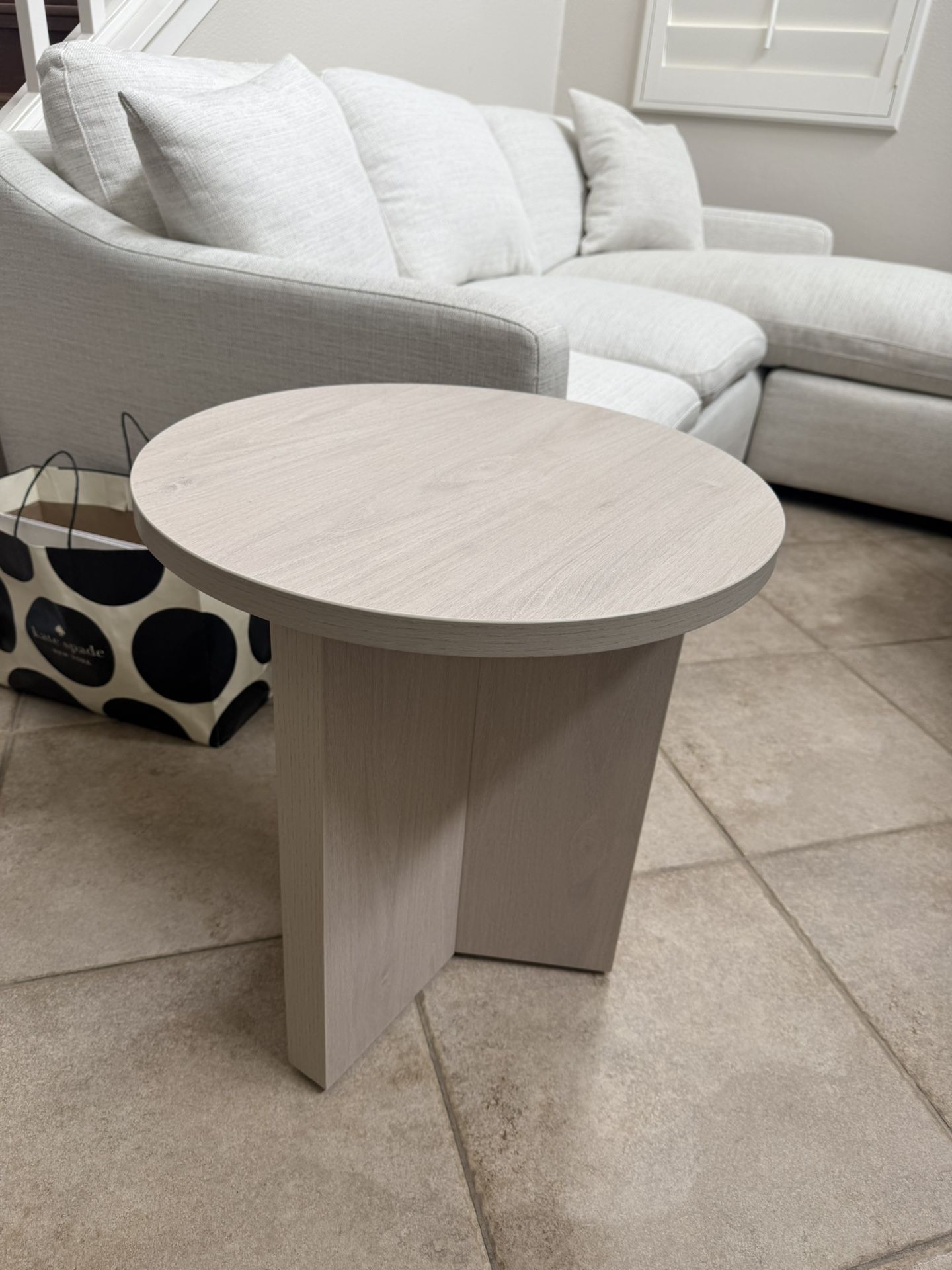 Beige End Table