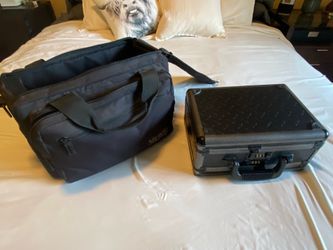 Range bag with locking two sided case