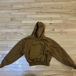 Yeezy Gap Double Layered Perfect Hoodie Brown Hooded Sweatshirt medium