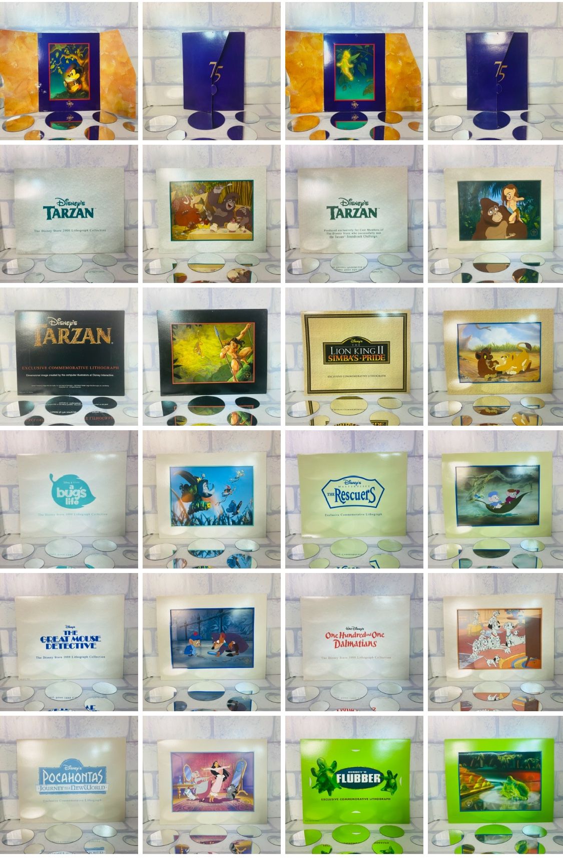 $50. 14 Disney Lithographs/ Pictures From Scenes Of The Movie