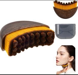 Lymphatic Contour Face Brush, Dry Brush for Lymphatic Drainage, Jawline & Neck Sculpting, Gua Sha Massager, Double Chin Reducer, Anti-Puffiness, Face 