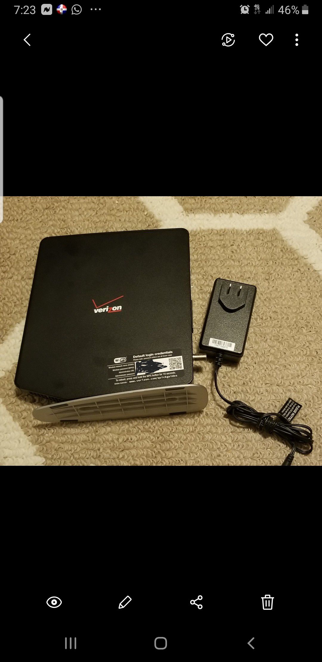 Fios g1100 router good condition