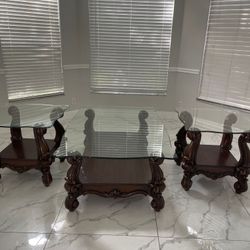 Coffee Table, 2 End Tables