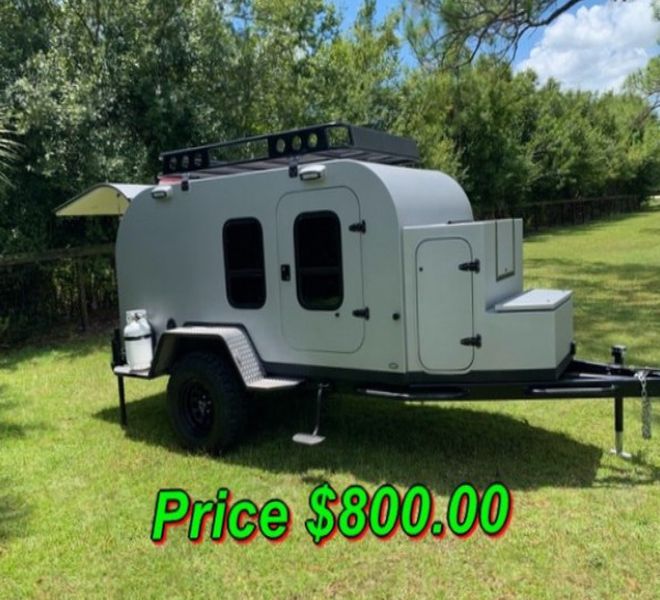 Photo  URGENT 8OO For Sale 2018 Teardrop Overland Trailer Clean title!In very good condition.