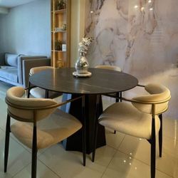 Modern 5 Piece Dining Table Set 