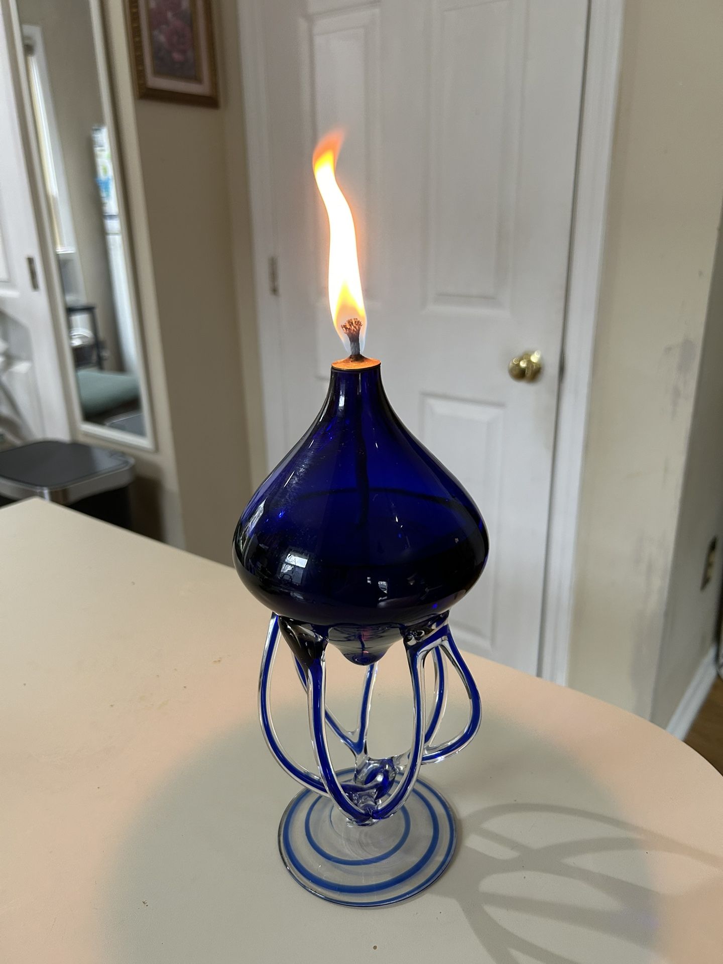 Octopus Oil Candle From Glass