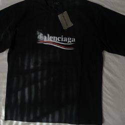 Balenciaga Political Stencil T-shirt Black & White