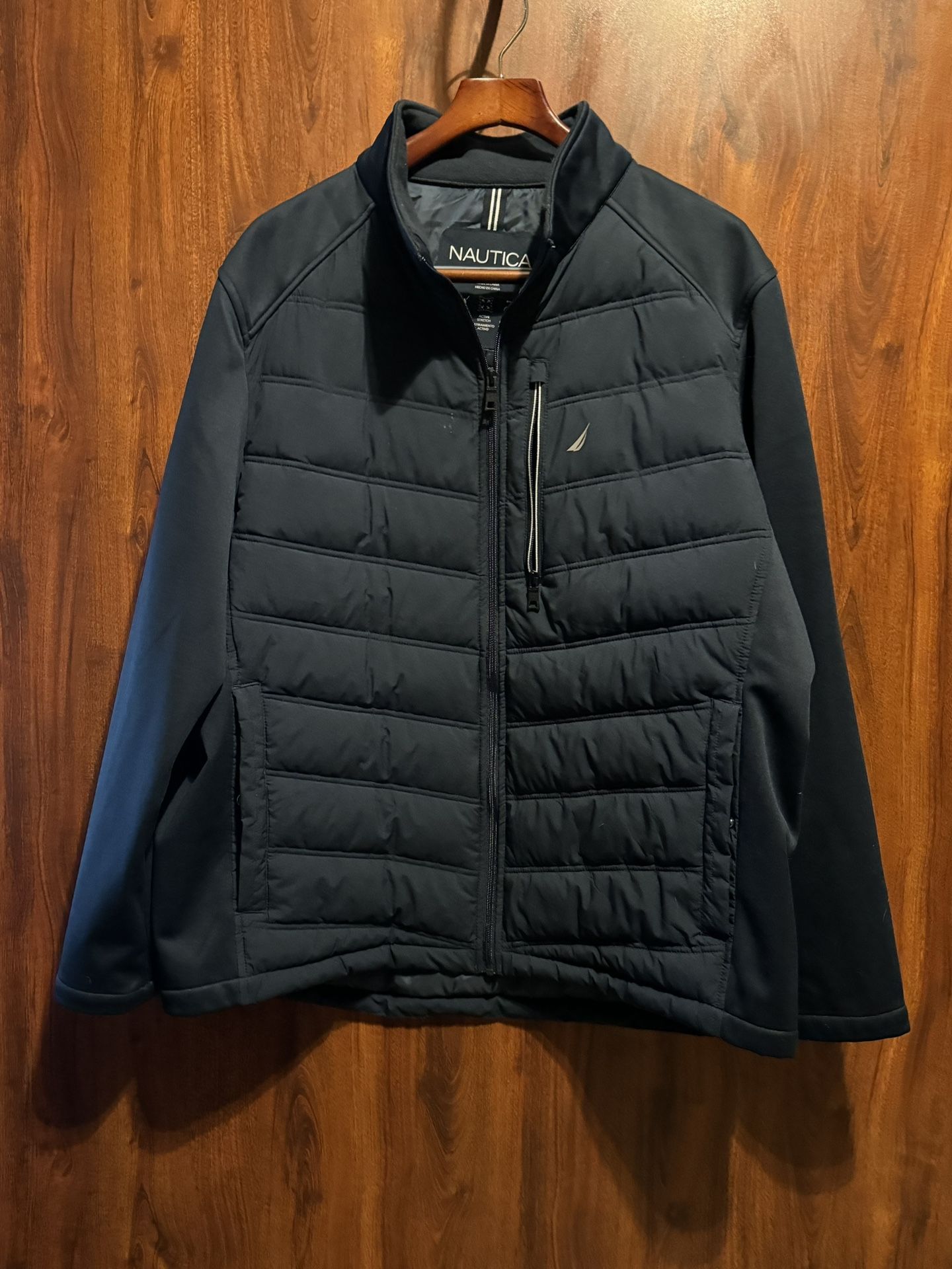 Nautica Men’s Mixed Media Jacket Blue Size XXL/EEG