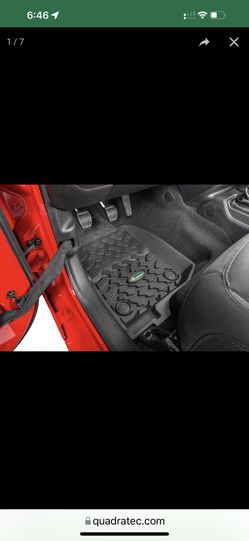 Quadratec Ultimate All Weather Floor Liners for 18-22 Jeep Wrangler JL  - [Front pair]