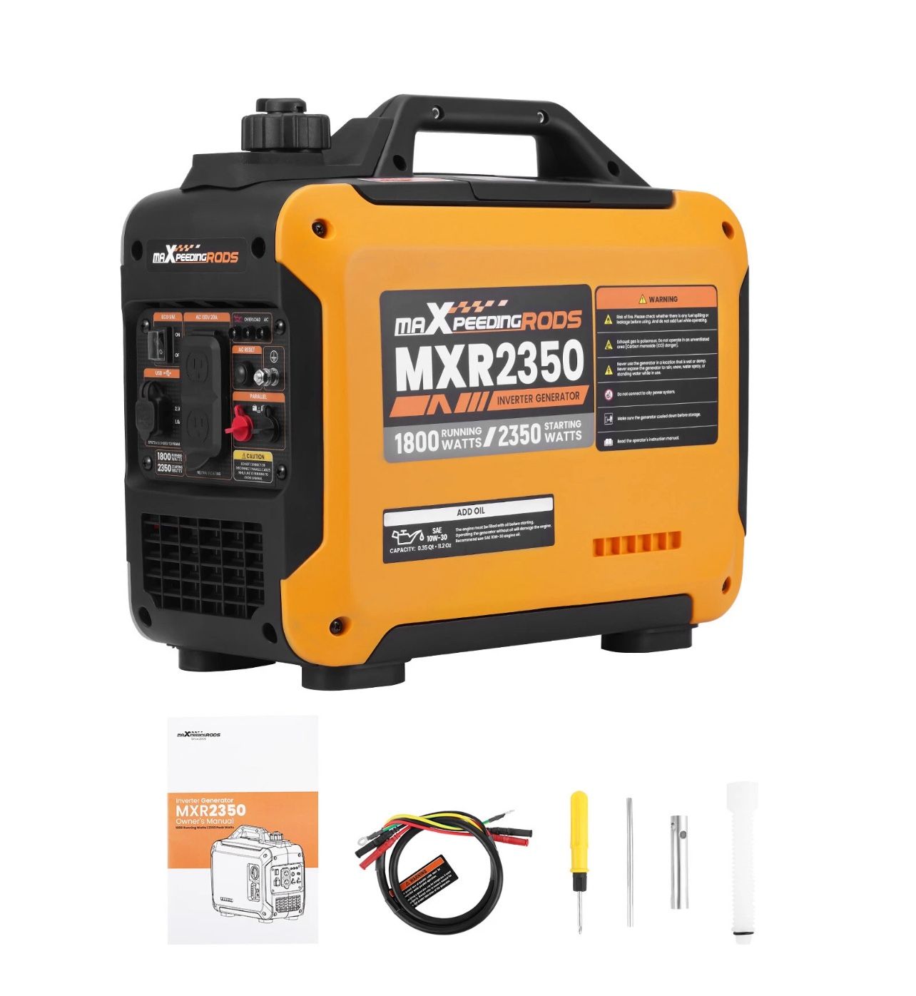 2350W Portable Inverter Generator Gas Powered Quiet for Camping Outdoor Party