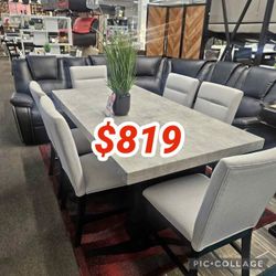 7 Piece Modern Dining Table Set  // Super Sale !