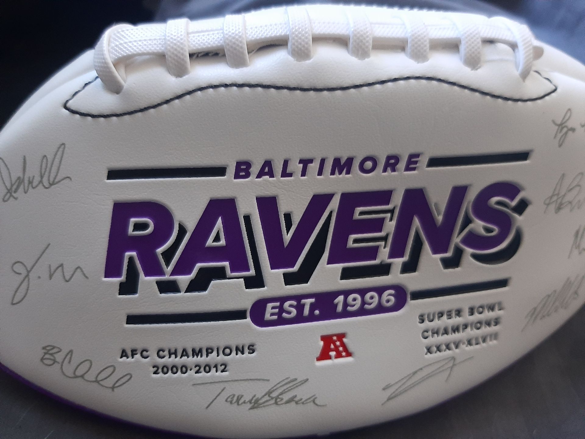 Ravens signed football