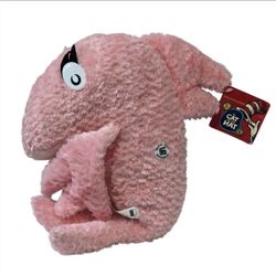 2003 Kohls Cares Dr Seuss The Cat in The Hat Pink Fish Plush 12” Red Blue GUC