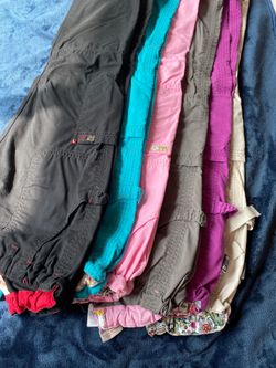 Koi $15. Each x petite cargo scrubs