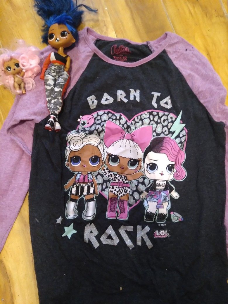 Lol Doll and shirt Bundle Size Xl