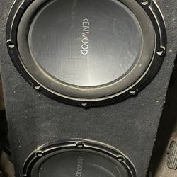 12”x2 Kenwood subwoofers