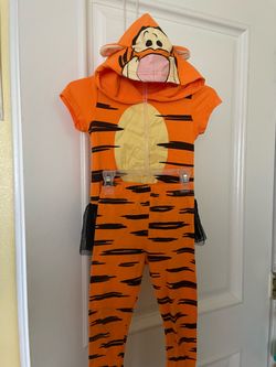 Disney Winnie the Pooh “Tigger” Cosplay Hooded T-Shirt Dress and Leggings Set 3T