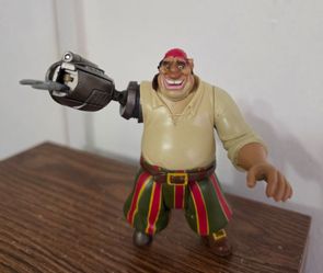 Hasbro Disney Treasure Planet Chop Action Cyborg Silver Figure