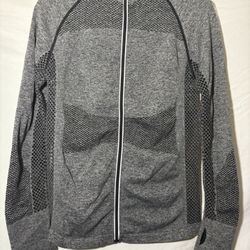 GRAY BEBE ATHLETIC JACKET