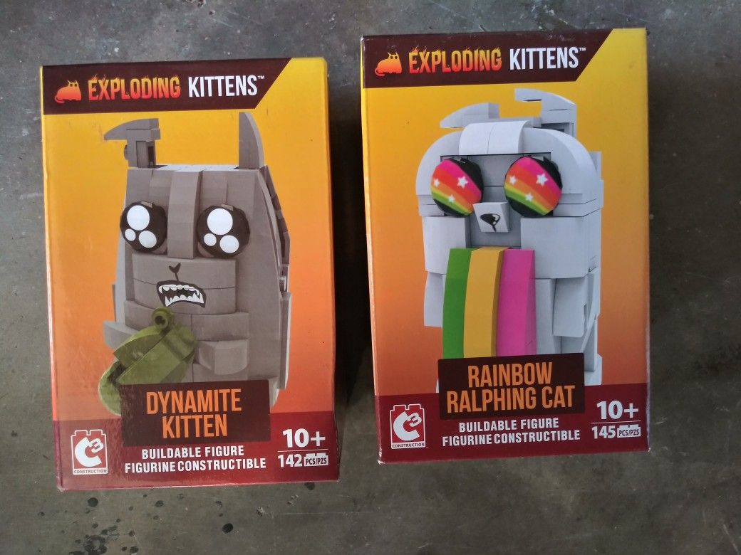Exploding Kittens Construction Lego Sets