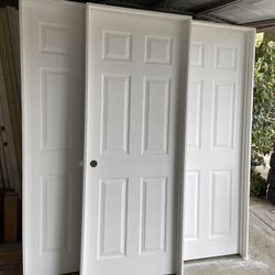 New Interior Prehung Doors All Sizes 6 Panels Text