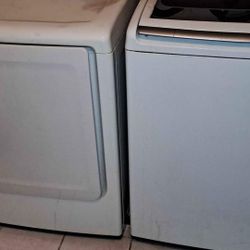 SAMSUNG HE WASHER ELECTRIC OR GAS DRYER SET WORKS GREAT 