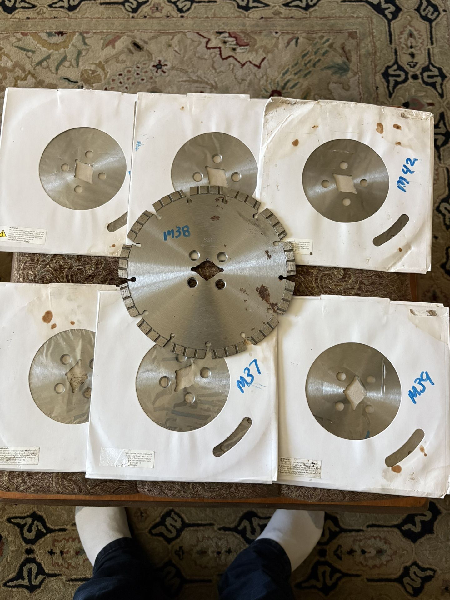 7 Diamond Cutting Blades 8” Inch 
