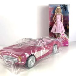 Barbie The Movie Corvette and Margot Robbie Doll
