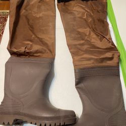 Pair Of Hip Waders, Size 10