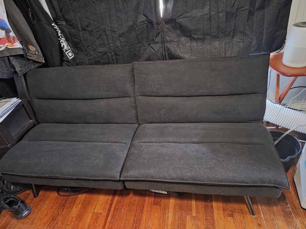 Mainstays Pillow Top Futon (Charcoal)