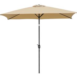 6.5x10FT Rectangular Outdoor Patio Umbrella