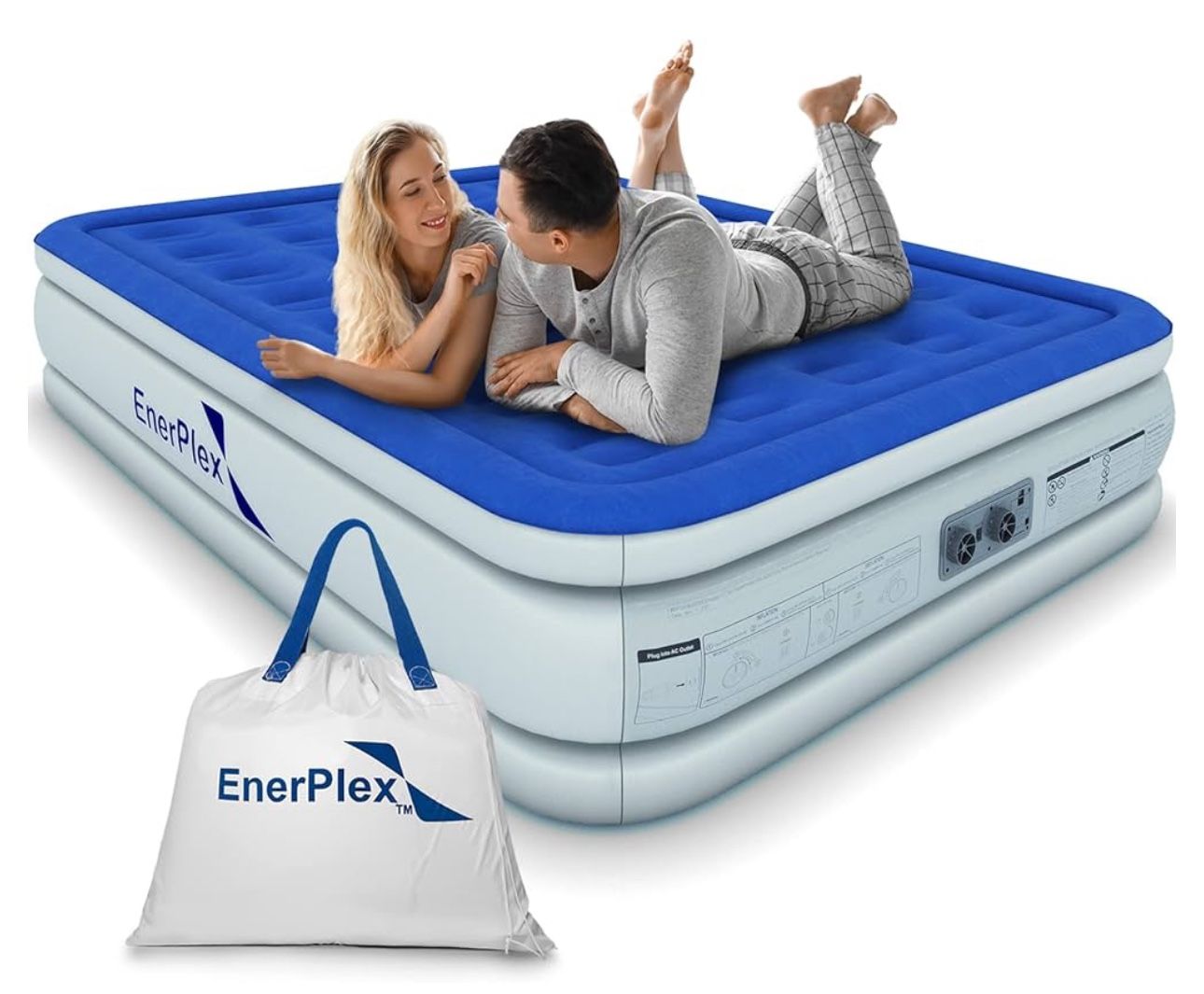 Enerplex Air Mattresses With Buit In Pump Double Heigh