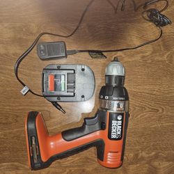 Black and decker cordless, 12v drill