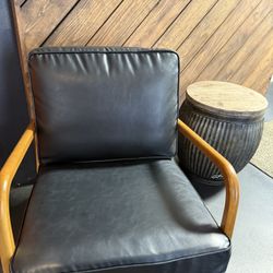 Leather Wooden Chair 