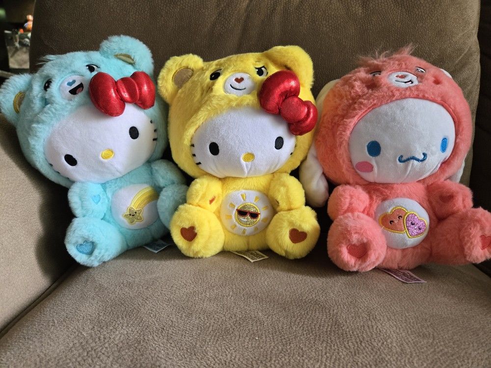 Hello Kitty Care Bear Costume Plushies
