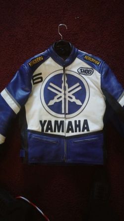 Size Large Yamaha Leather Racing Coat